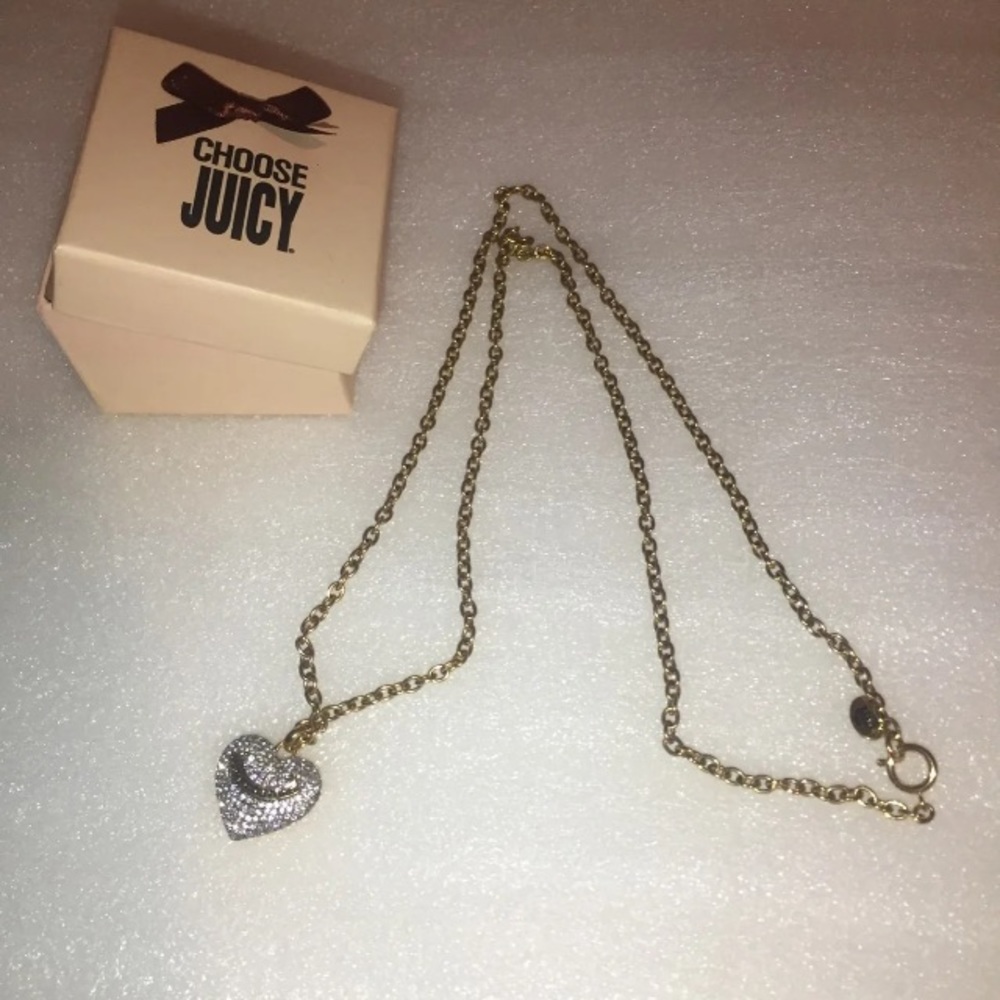 Juicy Couture heart necklace